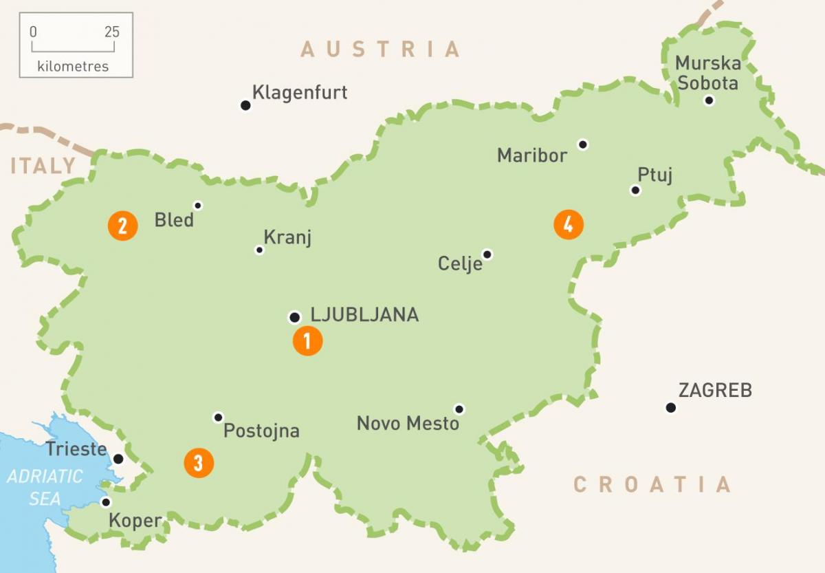 نقشه novo mesto اسلوونی