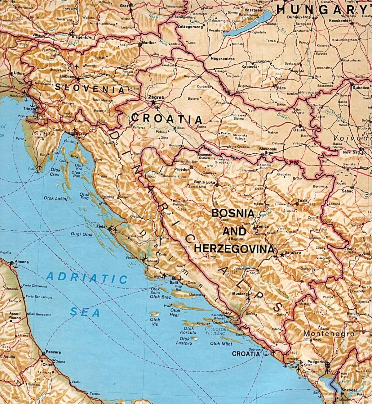 نقشه نشان دادن اسلوونی