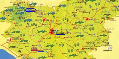نقشه از اسلوونی گشت و گذار