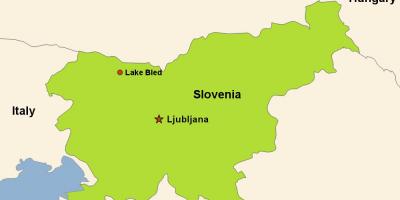 نقشه از لیوبلیانا اسلوونی